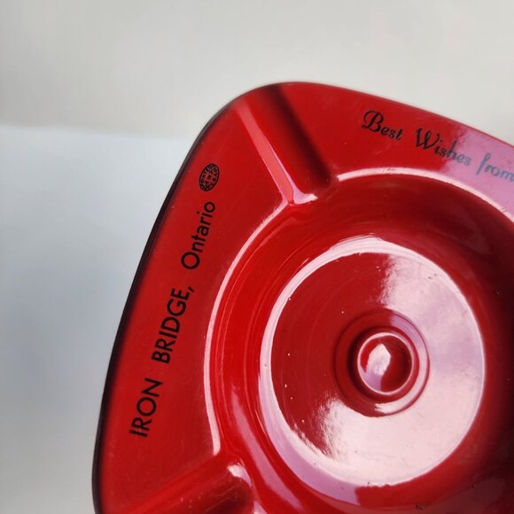 Vintage Iron Bridge Ontario Rod & Gun Hotel Ashtray The Browns Advertising... - Picture 5 of 6